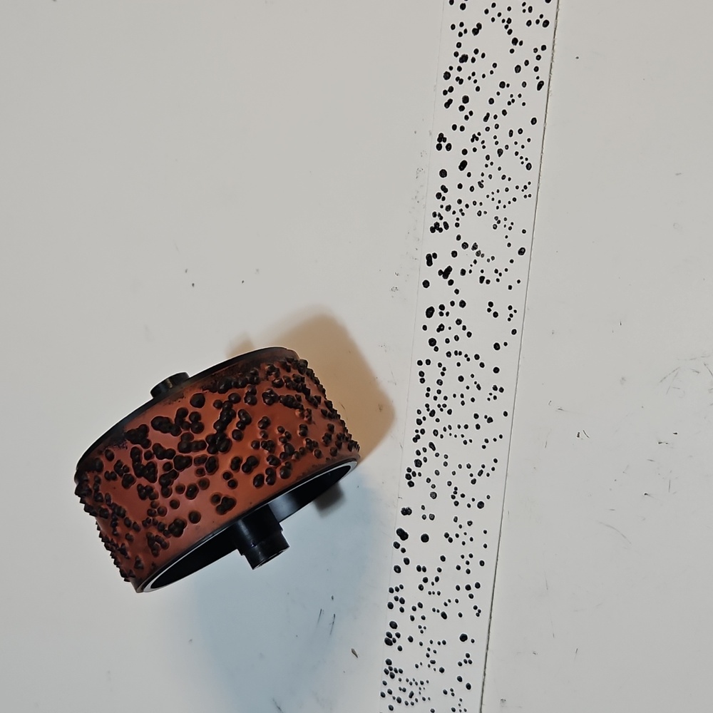 Splatter Stampin Round 1" wide wheel stamp